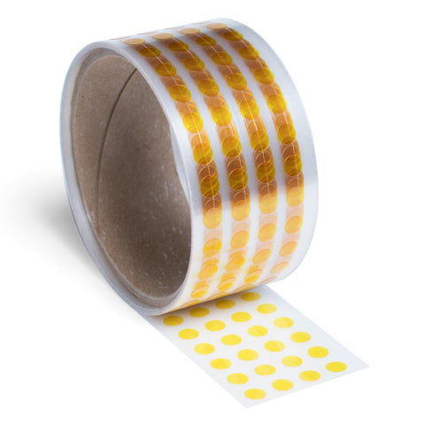Yellow Kapton Tape Circles - 1/4"